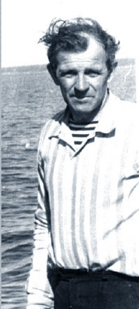 Шейн Иосифы Иосифович, старейший работник Дудинского рыбзавода, капитан катеров. Дудинка 1980е