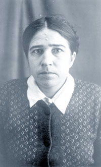 Мария Петровна ЭБЕРЛЕ (1910-1987). Дер. Зачулымка, февраль 1952 г.