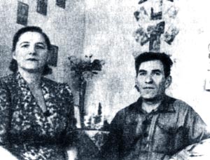 С.К. и A.M. Бондаревские в заполярной ссылке в 1949-1955 гг. Барак в Игарке